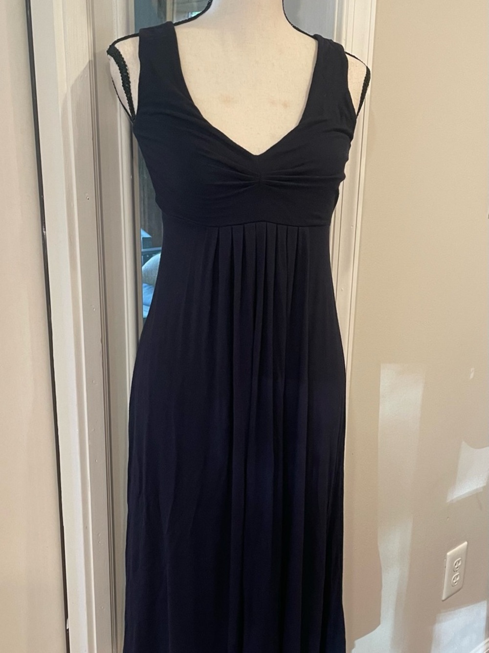 J. Crew Navy Knit Sleeveless Midi Dress XS